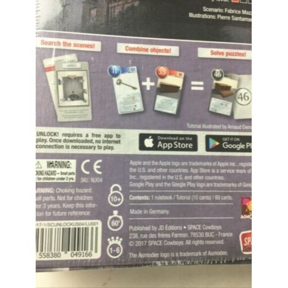 Unlock! Mystery Adventures The House on the Hill Escape Adventure Card Game - Picture 5 of 7